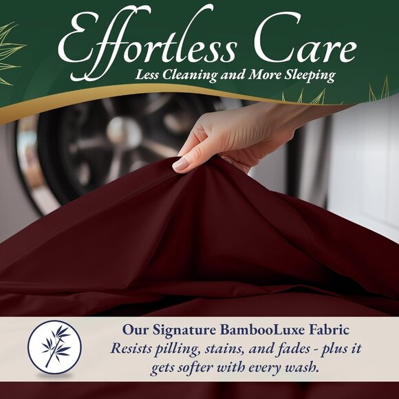 6- NIB Bamboo Sheets KingSize 6 pcs-Ultra Soft & Luxuriously Cooling, 17" Deep - Picture 5 of 8